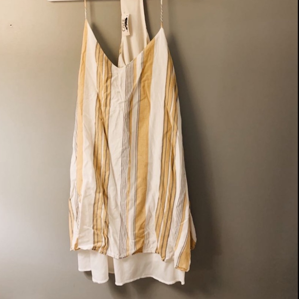 ☆ Boutique Yellow and White Dress ☆